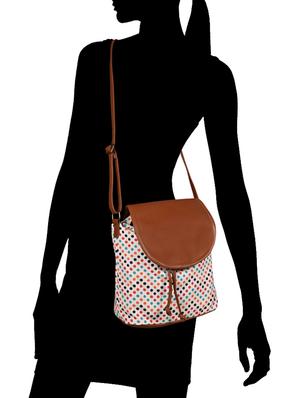 multi colored canvas regular sling bag - 15566392 - Standard Image - 5