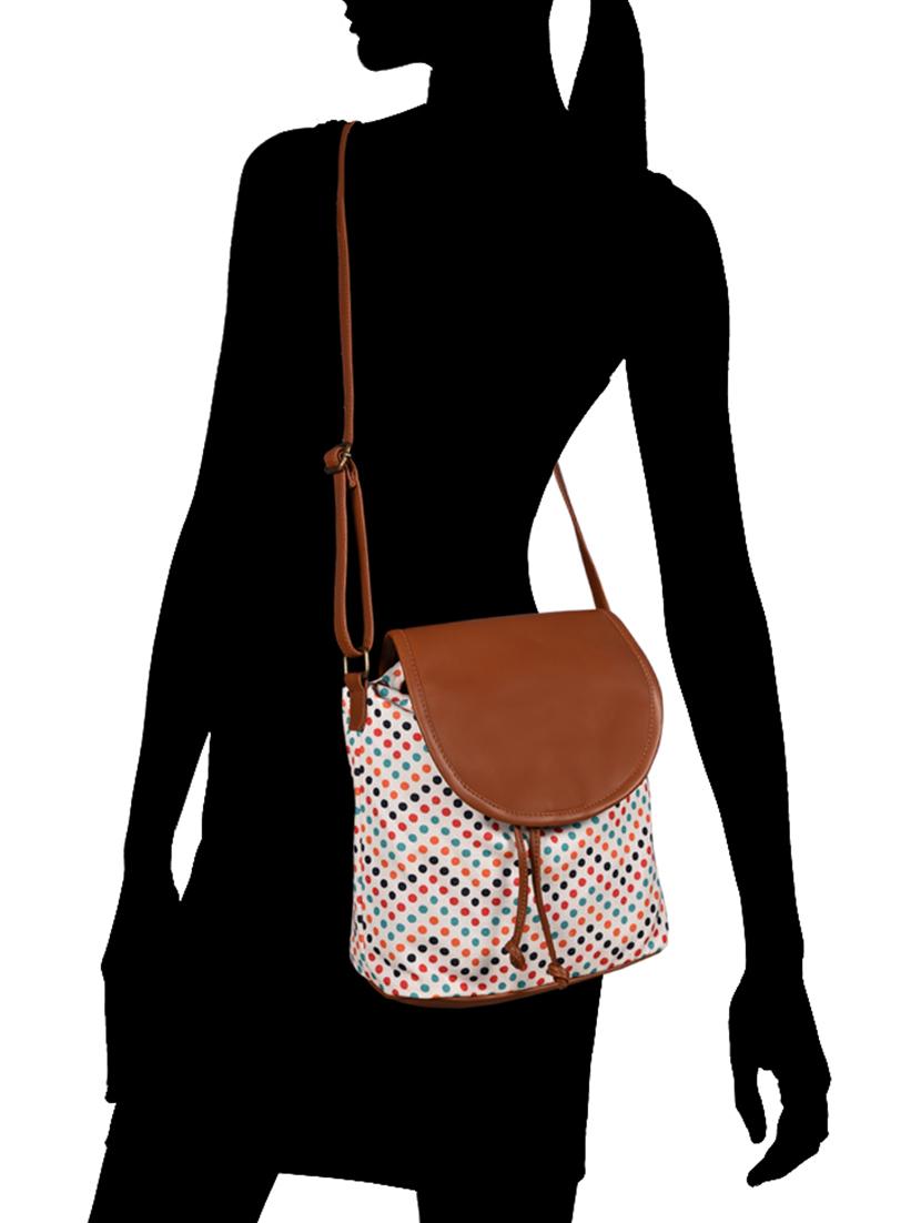 multi colored canvas regular sling bag - 15566392 - Zoom Image - 5