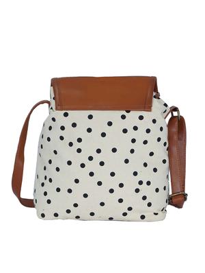 white canvas regular sling bag - 15566396 - Standard Image - 2
