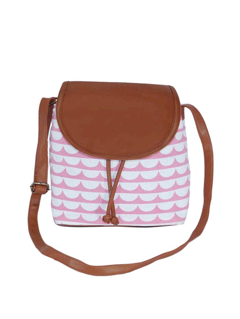 pink canvas regular sling bag - 15566397 - Zoom Image - 1