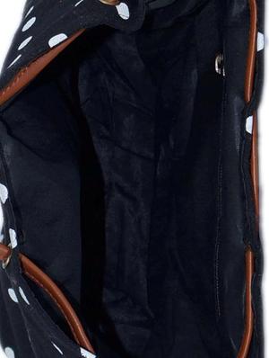 black canvas regular sling bag - 15566398 - Standard Image - 3