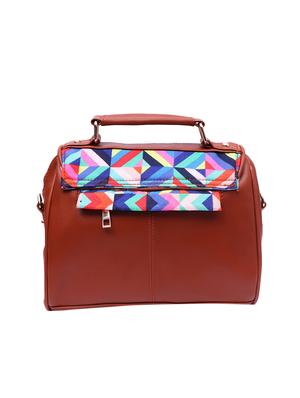 multi colored leatherette (pu) printed sling bag - 15566415 - Standard Image - 2