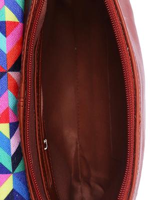 multi colored leatherette (pu) printed sling bag - 15566415 - Standard Image - 3