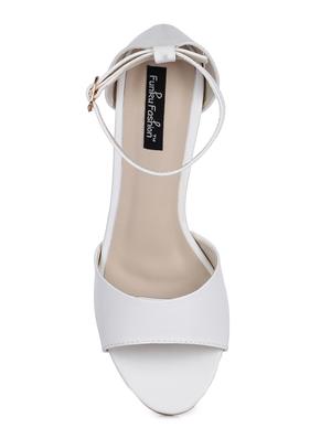 white ankle strap sandals - 15568163 - Standard Image - 4