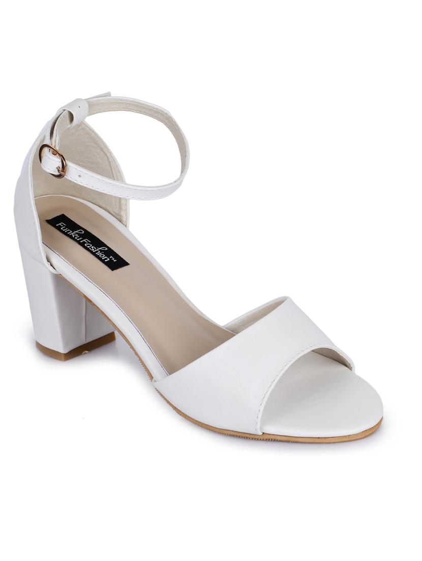 white ankle strap sandals - 15568163 - Zoom Image - 1