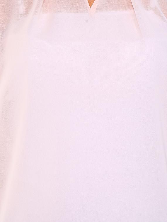 keyhole neck sheer asymmetric top - 15568197 - Zoom Image - 5