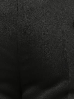 black polyester blend flat front formal trouser - 15569409 - Standard Image - 5
