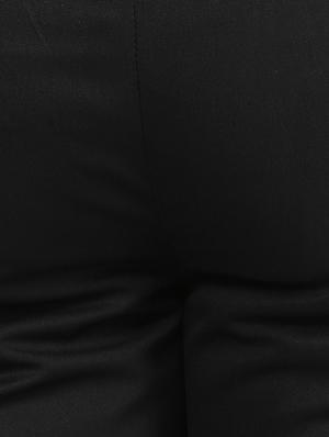 black polyester blend flat front formal trouser - 15569412 - Standard Image - 5