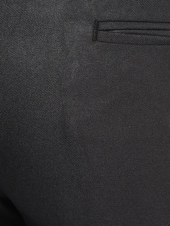 black polyester blend flat front formal trouser - 15569413 - Zoom Image - 5