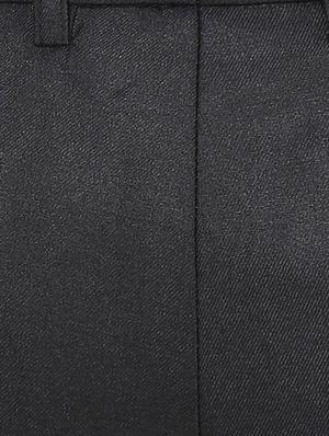 black polyester blend flat front formal trouser - 15569414 - Standard Image - 5