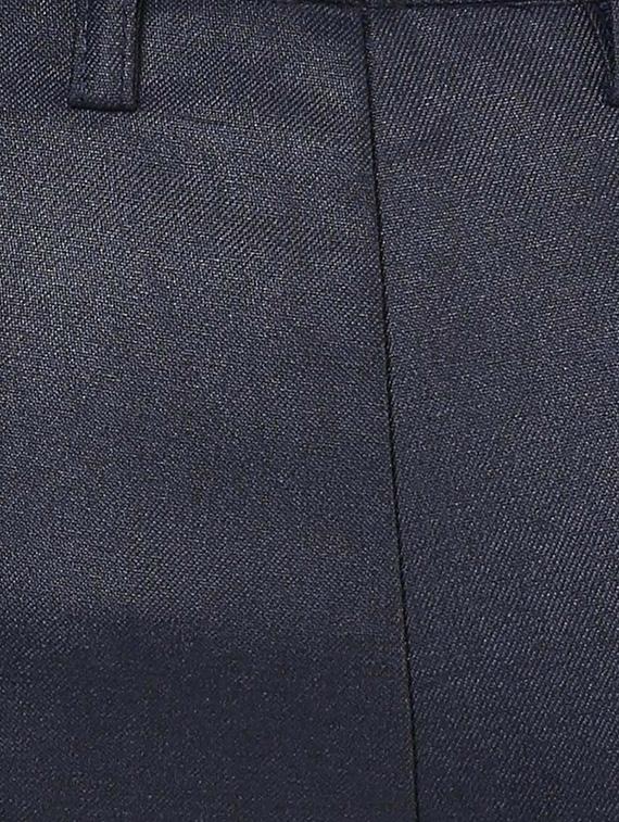 navy blue polyester blend flat front formal trouser - 15569417 - Zoom Image - 5