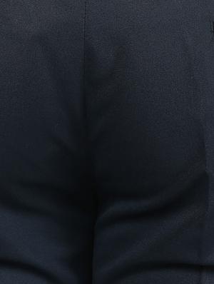 navy blue polyester blend flat front formal trouser - 15569418 - Standard Image - 5