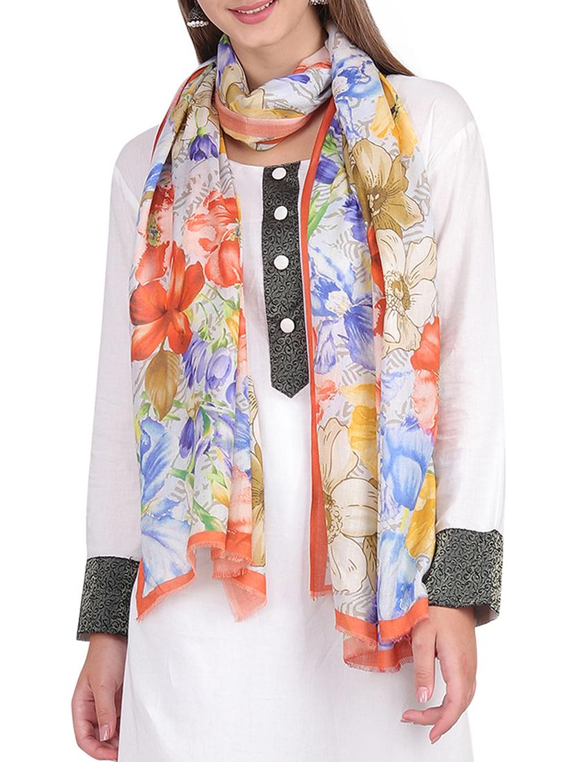 orange cotton scarf - 15569858 - Zoom Image - 2