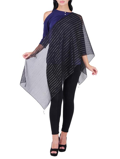 black polyester scarf - 15569881 - Standard Image - 1