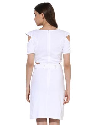 cold shoulder cutout detail dress - 15570095 - Standard Image - 3