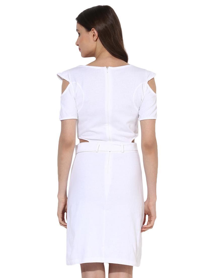 cold shoulder cutout detail dress - 15570095 - Zoom Image - 3