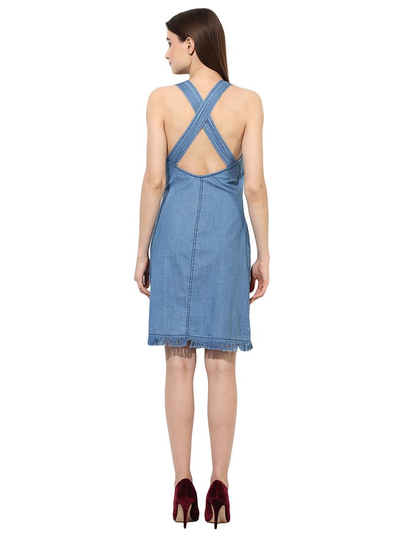 frayed hem embroidered dress - 15570126 - Zoom Image - 3