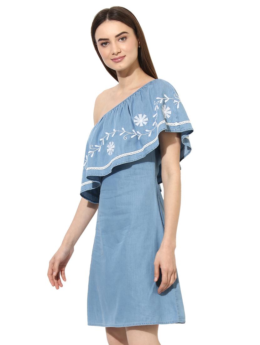 embroidered ruffle detailed dress - 15570136 - Zoom Image - 2