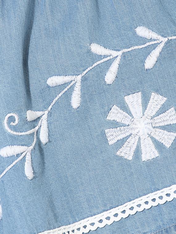 embroidered ruffle detailed dress - 15570136 - Zoom Image - 5