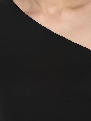 sheer paneled asymmetric top - 15570174 - Standard Image - 4