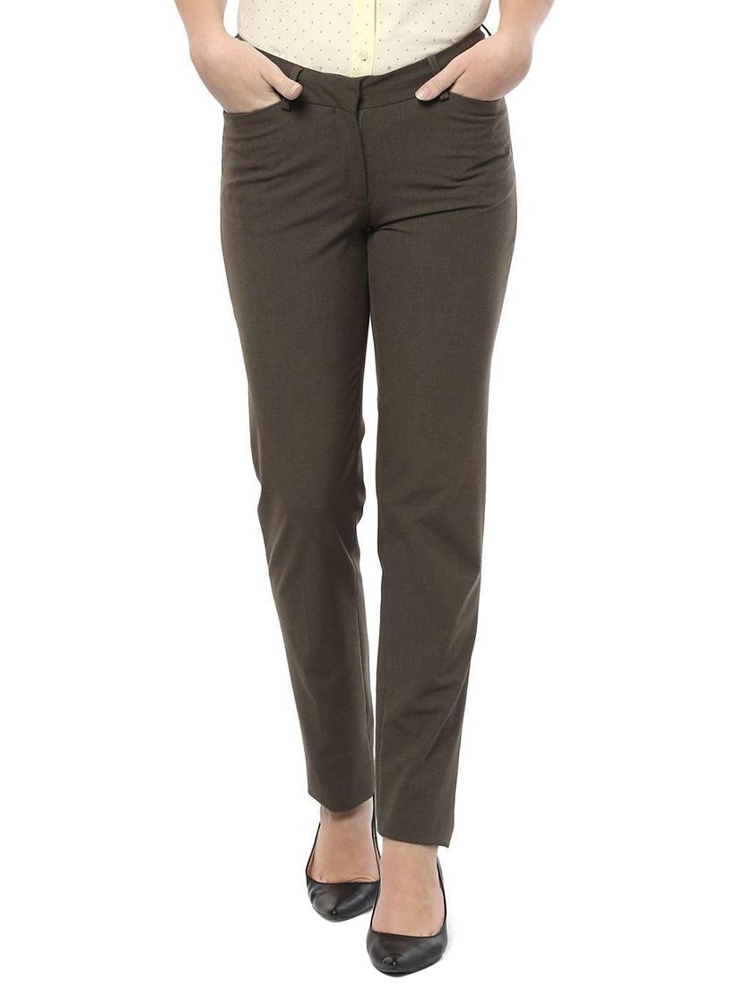 mid rise ankle length chinos - 15570198 - Zoom Image - 1