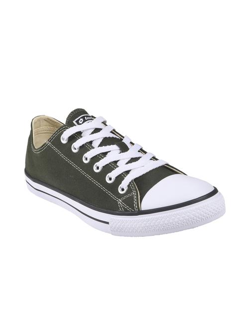 green Canvas lace up sneakers - 15573579 - Standard Image - 1