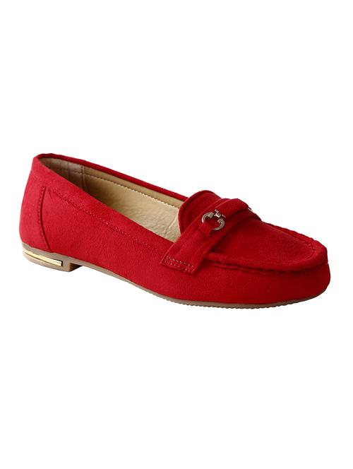 red slip on loafers - 15573832 - Standard Image - 1