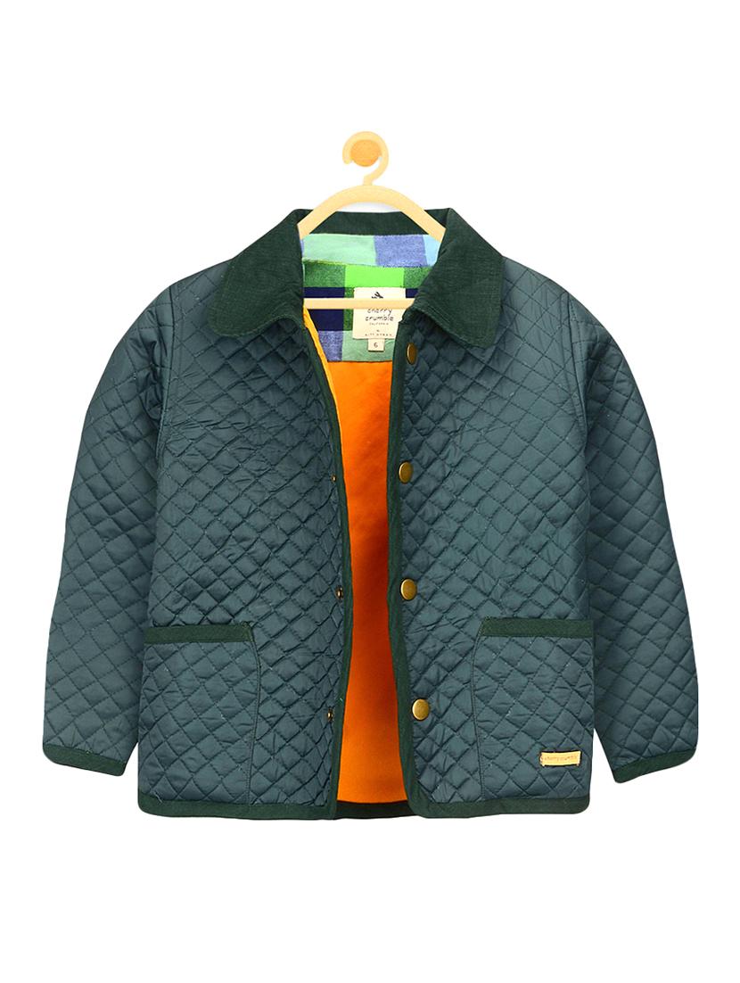 green polyester quilted jacket - 15573912 - Zoom Image - 1
