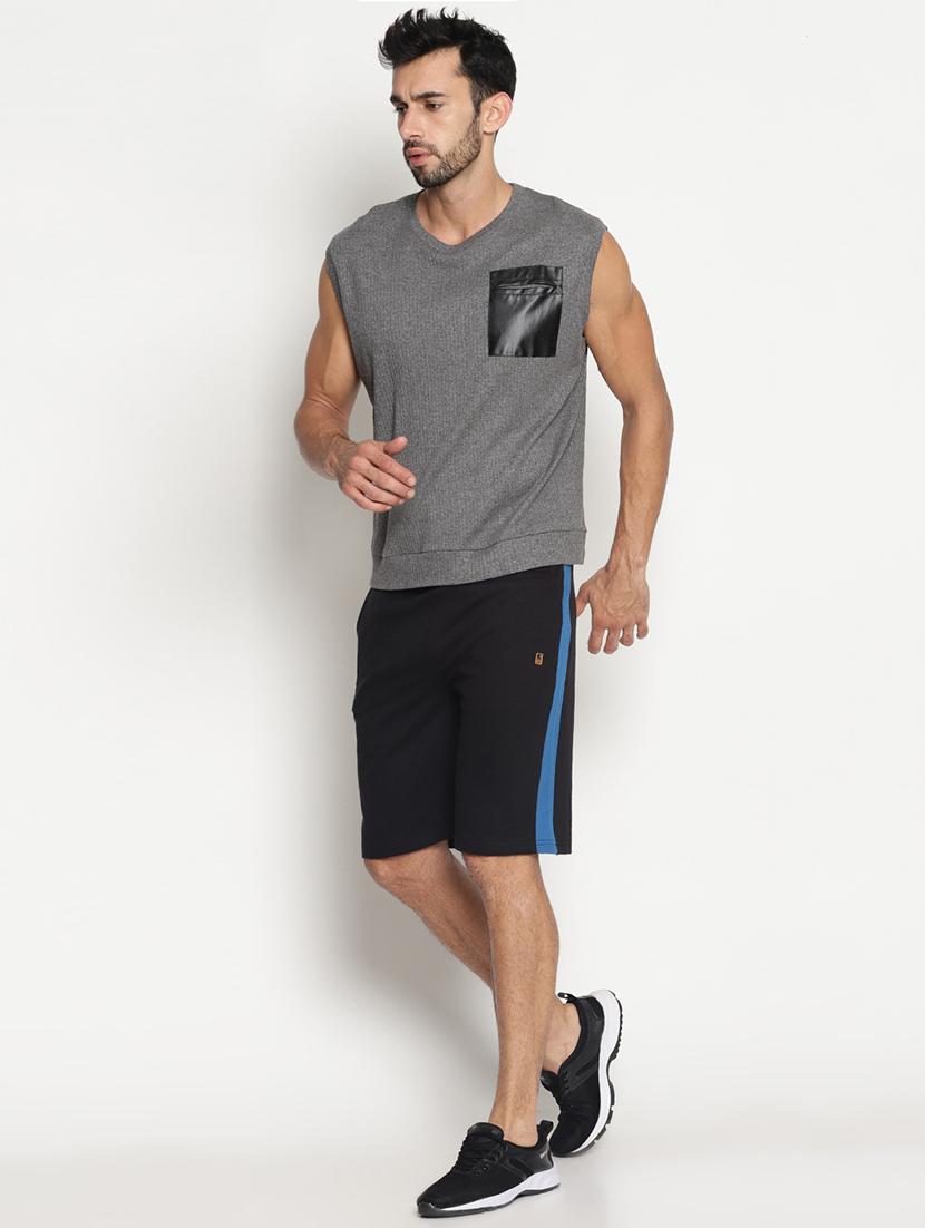 black cotton shorts - 15573964 - Zoom Image - 4