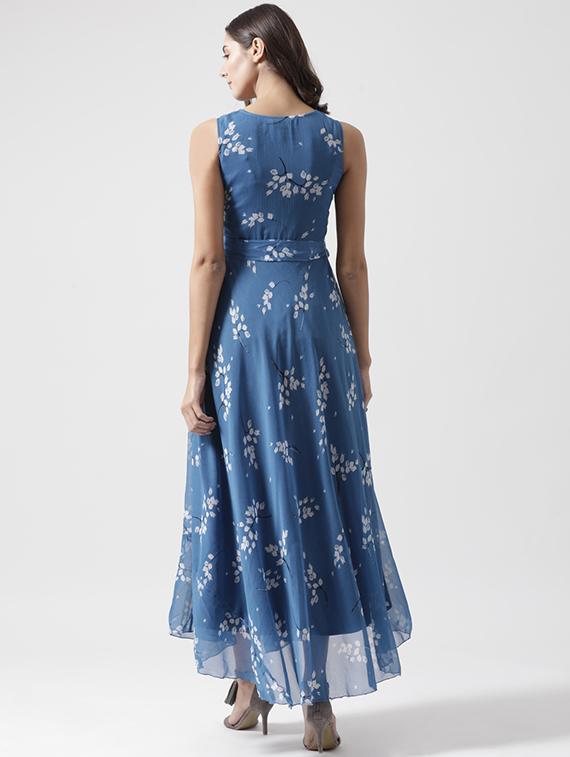 self tie waist printed dress - 15574030 - Zoom Image - 2