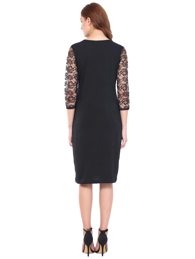 lace paneled sheath dress - 15574863 - Zoom Image - 2