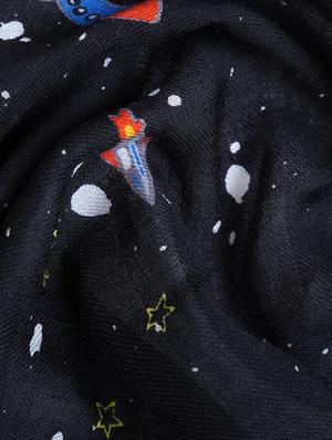 quirky print woolen stole - 15575298 - Standard Image - 4