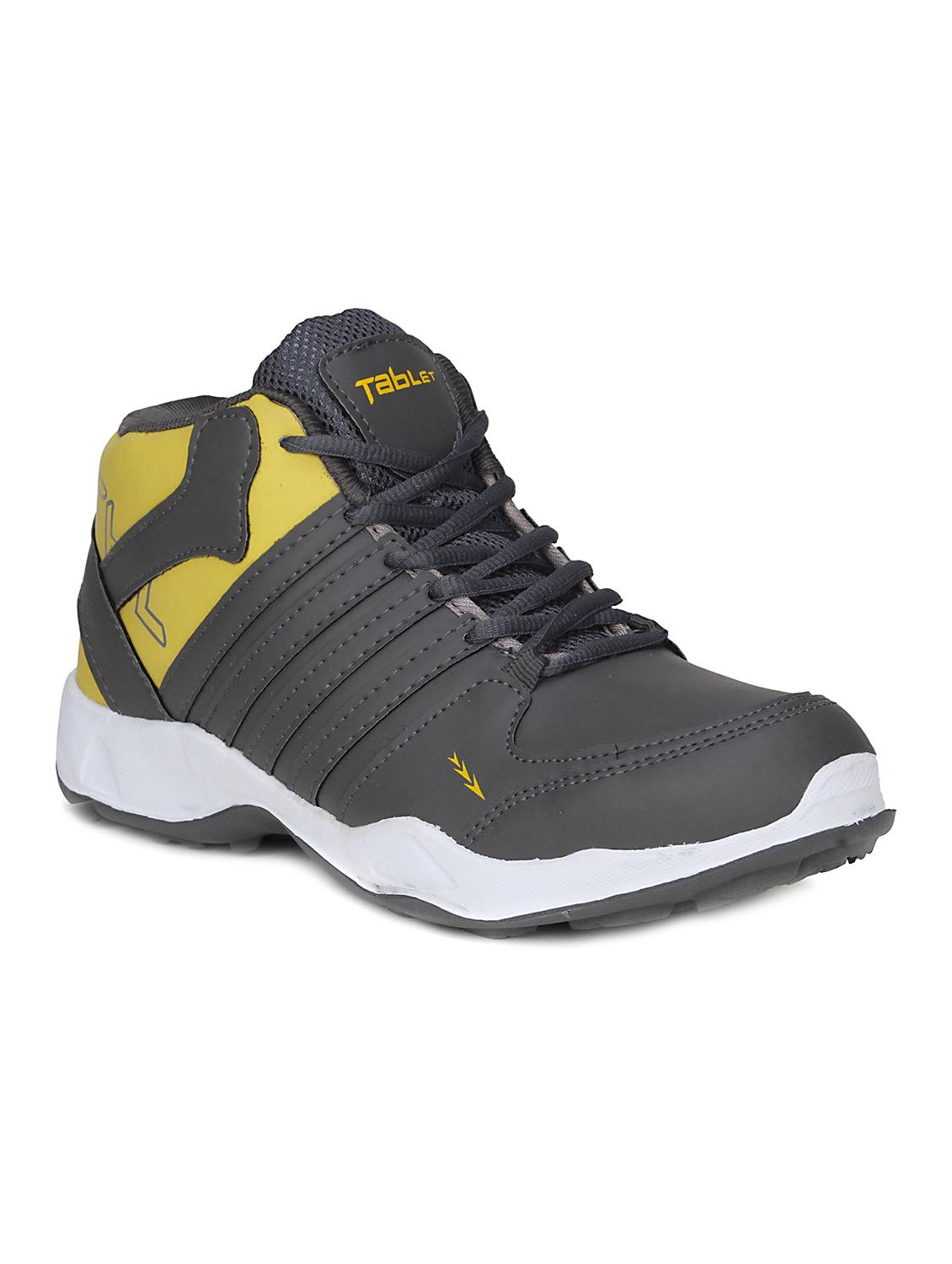 grey leatherette sport shoes - 15575791 - Zoom Image - 1