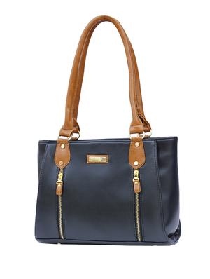black leatherette (pu) regular handbag - 15576118 - Standard Image - 4