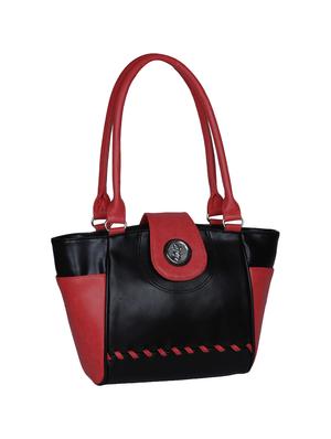 black leatherette (pu) regular handbag - 15576144 - Standard Image - 4