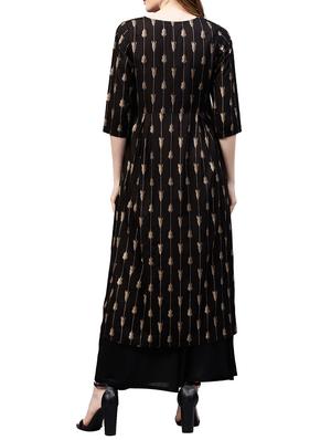 ikat print a-line kurta - 15576815 - Standard Image - 3