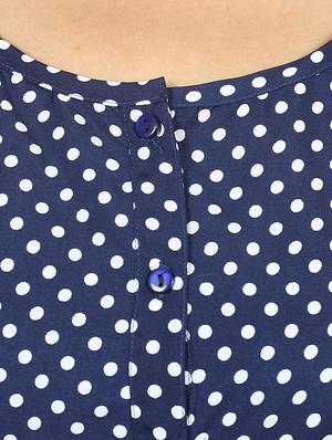 drawstring waist polka dot romper - 15577581 - Standard Image - 4