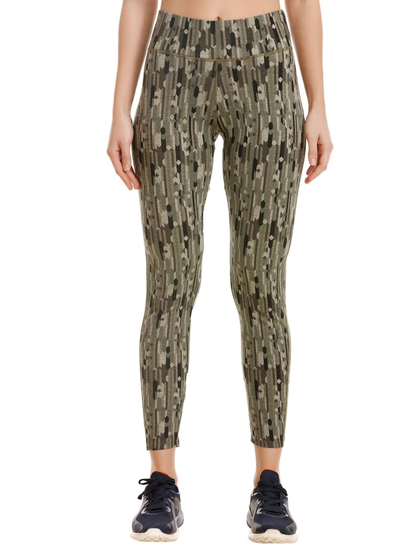 high waist printed track pant - 15577853 - Zoom Image - 1