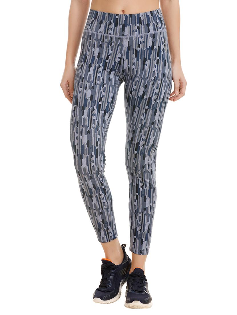 high waist printed track pant - 15577854 - Zoom Image - 1