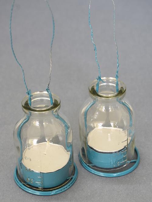 tea light holder - blue hanging glass - 15578059 - Standard Image - 1