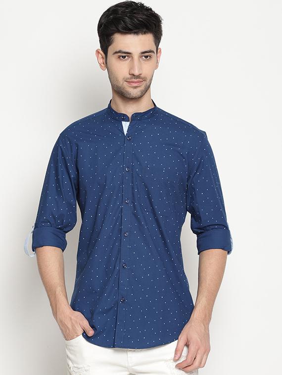 blue cotton casual shirt - 15578338 - Zoom Image - 1