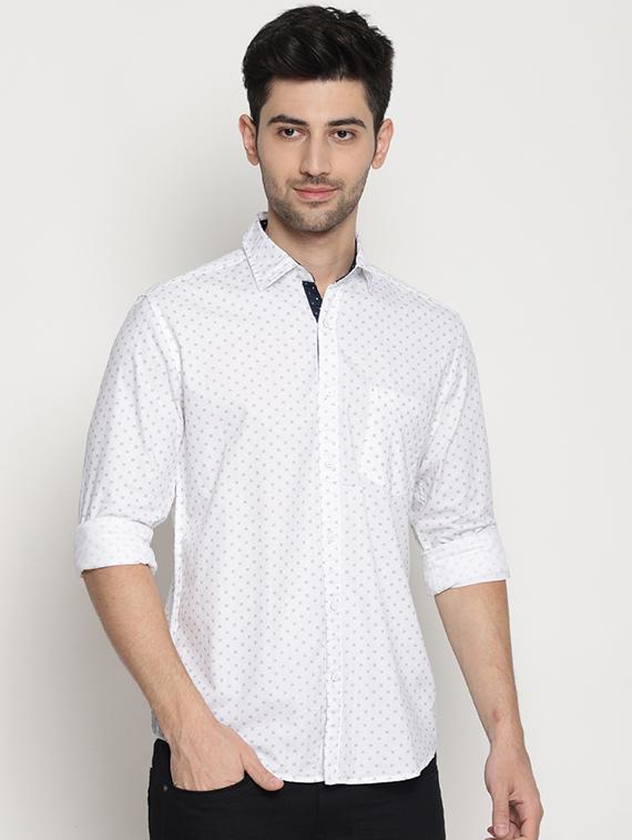 white cotton casual shirt - 15578340 - Zoom Image - 1
