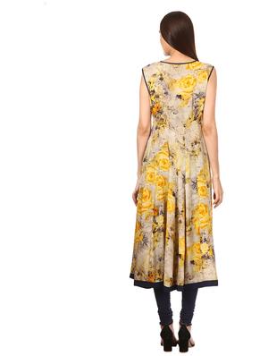 anarkali floral kurta - 15578406 - Standard Image - 3
