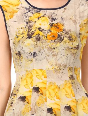 anarkali floral kurta - 15578406 - Standard Image - 4