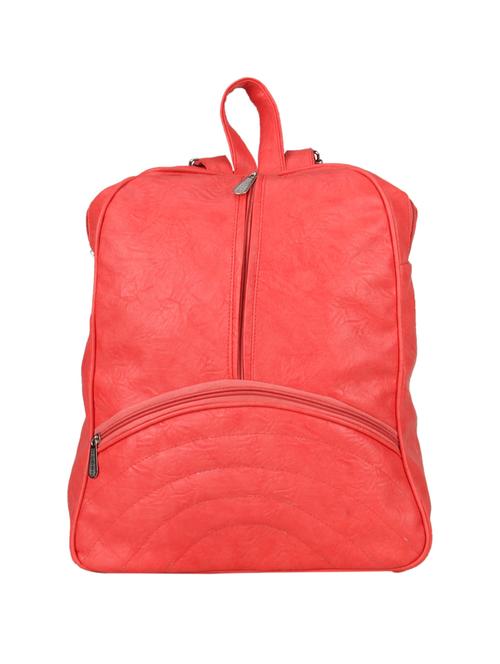 red leatherette (pu) fashion backpack - 15578518 - Standard Image - 1