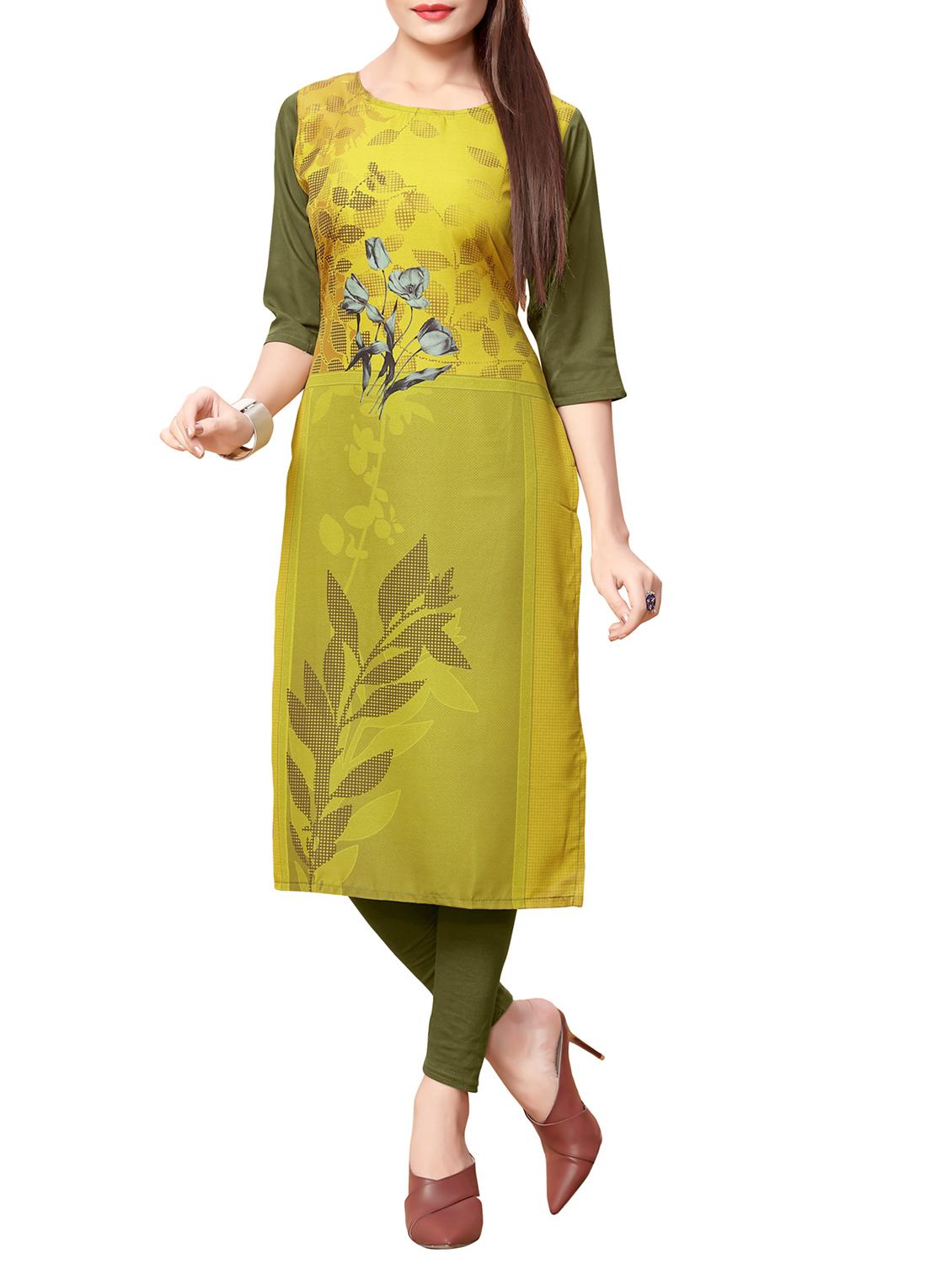 Digital print straight kurta - 15578827 - Zoom Image - 1