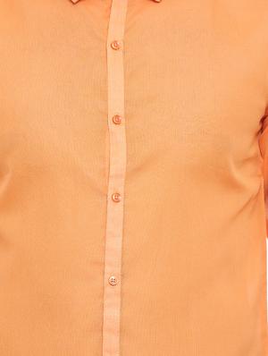 orange cotton casual shirt - 15579048 - Standard Image - 4