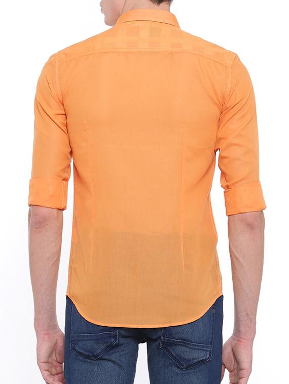 orange cotton casual shirt - 15579048 - Zoom Image - 3