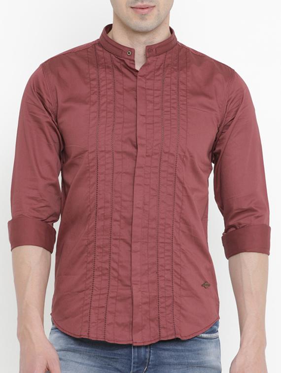 red cotton casual shirt - 15579073 - Zoom Image - 1