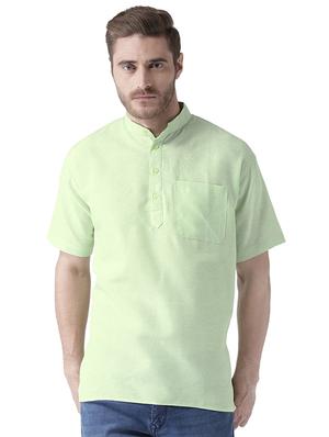 multi colored khadi short kurta (set of 2) - 15579643 - Standard Image - 5